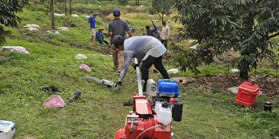 Đơn hàng 350m ray đầu tiên tại Vườn sầu riêng Cẩm Mỹ, Đồng Nai