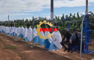 Bàn giao máy kéo chuối chạy bằng điện cho khách hàng tại Đắk Lắk